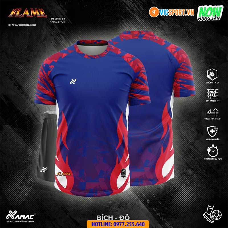 Áo đá banh thiết kế Amac Flame - Hình ảnh 21