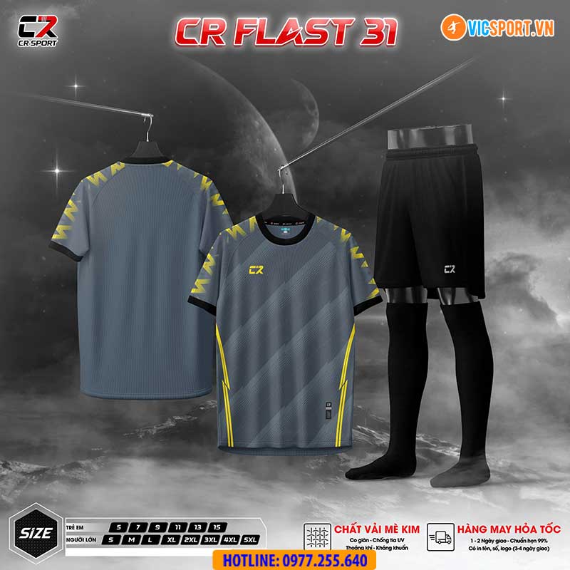 Áo đá banh thiết kế CR Flast 31 - Hình ảnh 11