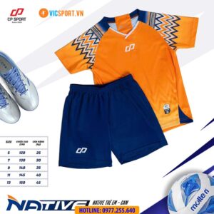Áo đá banh trẻ em CP Native