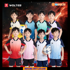 Áo đá banh trẻ em Justplay Wolves