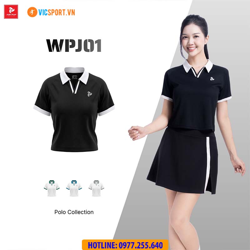 Áo polo thể thao nữ JustPlay WPJ01 đa năng - Hình ảnh 5