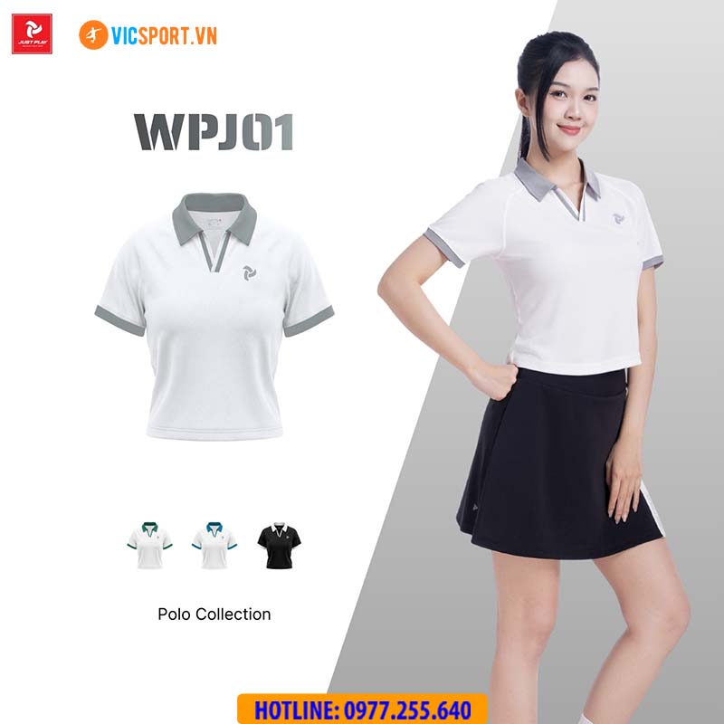 Áo polo thể thao nữ JustPlay WPJ01 đa năng - Hình ảnh 4