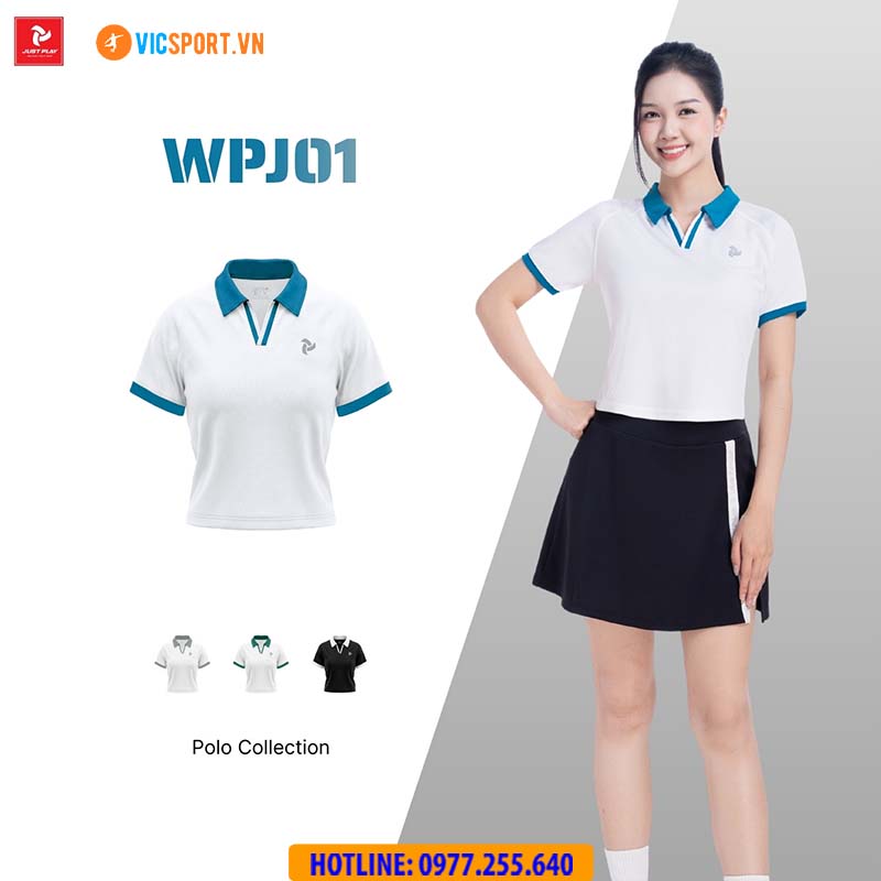 Áo polo thể thao nữ JustPlay WPJ01 đa năng - Hình ảnh 2