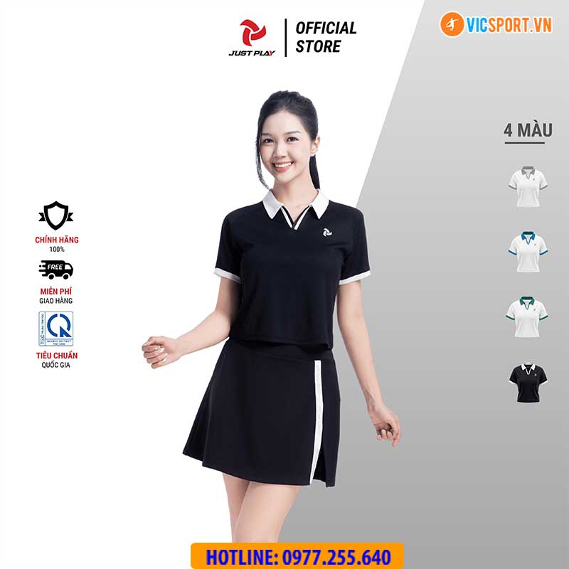 Áo polo thể thao nữ JustPlay WPJ01 đa năng - Hình ảnh 24