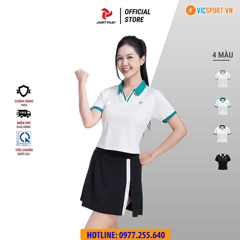 Áo polo thể thao nữ JustPlay WPJ01 đa năng - Hình ảnh 23