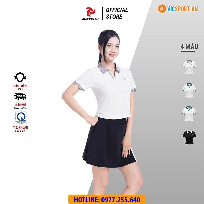 Áo polo thể thao nữ JustPlay WPJ01 đa năng - Hình ảnh 22