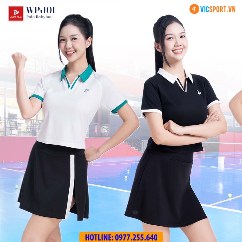 Áo polo thể thao nữ JustPlay WPJ01 đa năng - Hình ảnh 8
