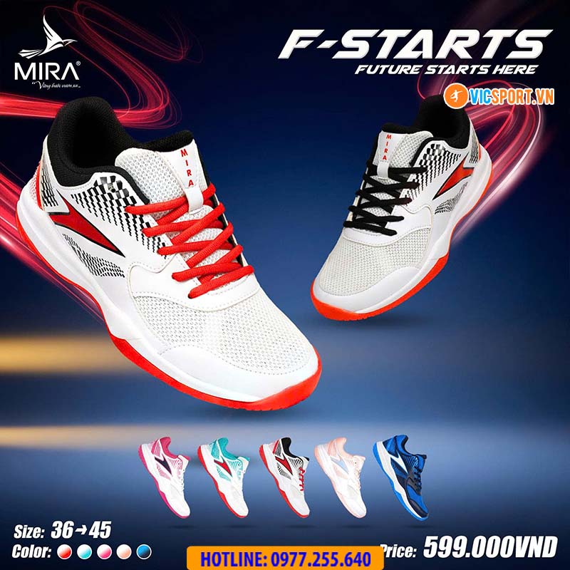 Giày thể thao pickleball Mira F-Starts - Hình ảnh 3