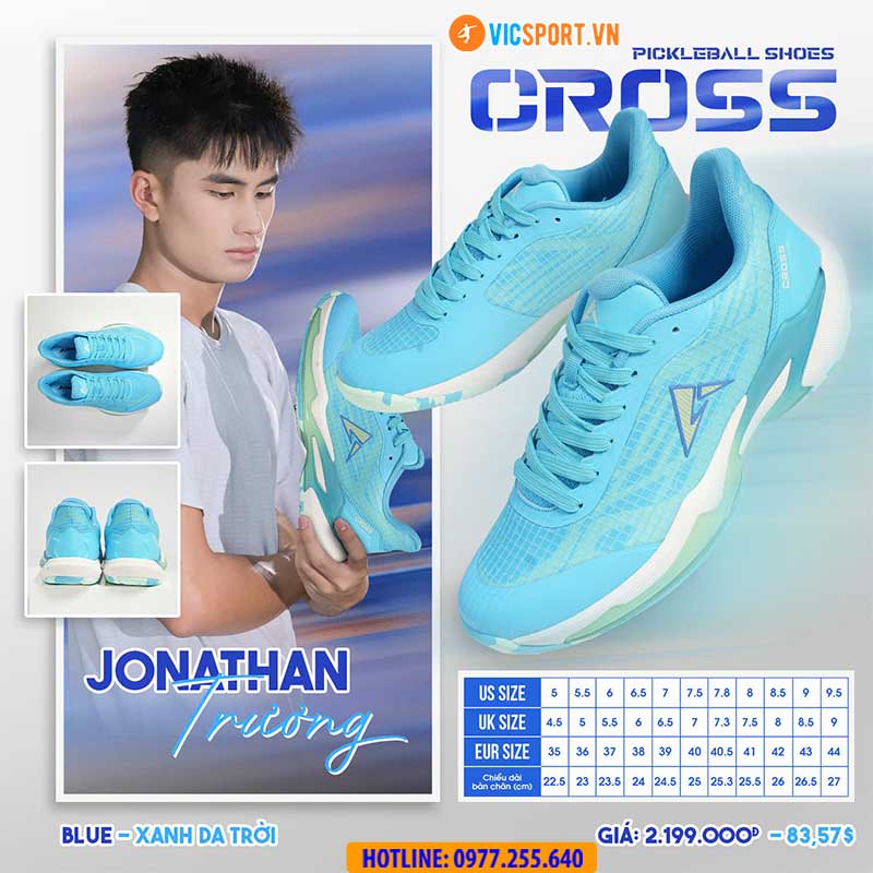 Giày thể thao pickleball Kaiwin Cross đa năng - Hình ảnh 19