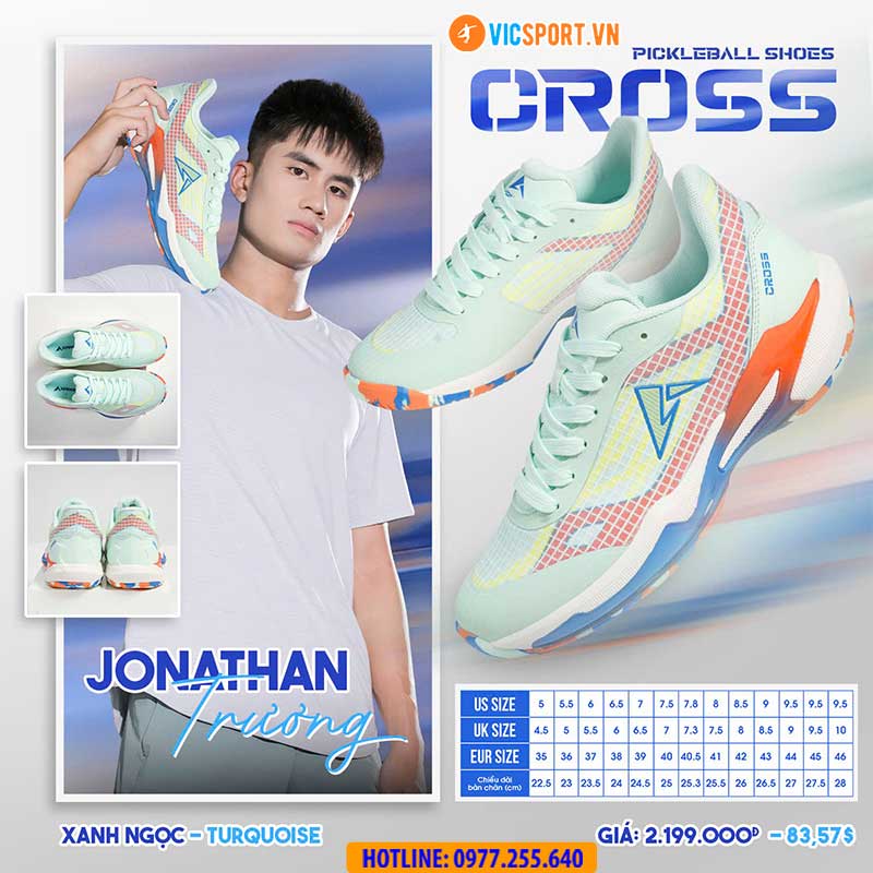 Giày thể thao pickleball Kaiwin Cross đa năng - Hình ảnh 20