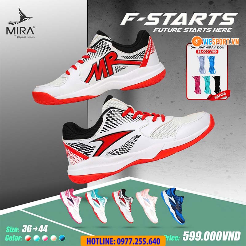 Giày thể thao pickleball Mira F-Starts - Hình ảnh 8