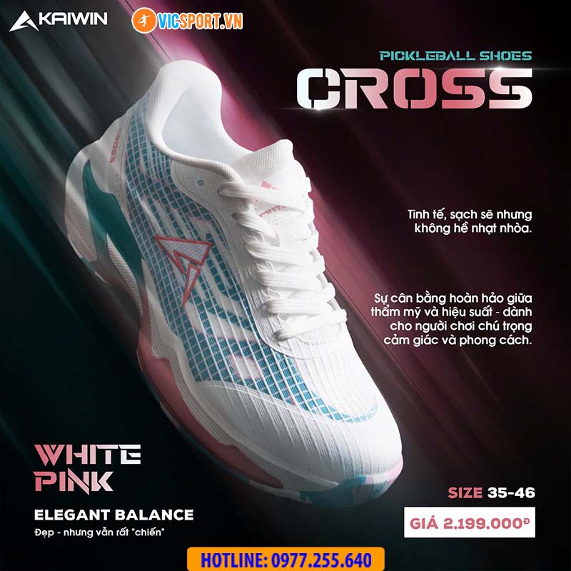 Giày thể thao pickleball Kaiwin Cross đa năng - Hình ảnh 32
