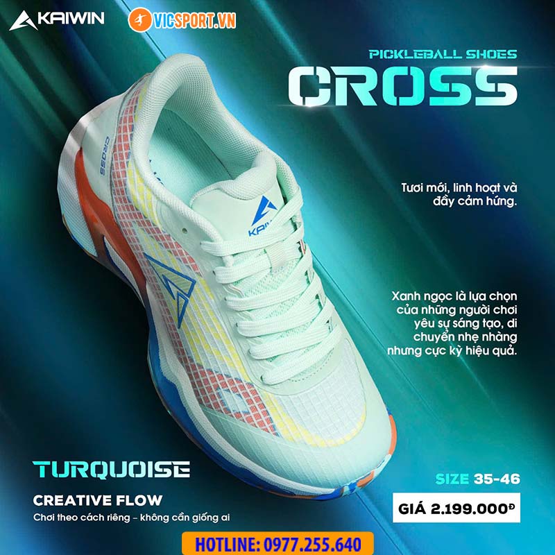 Giày thể thao pickleball Kaiwin Cross đa năng - Hình ảnh 34