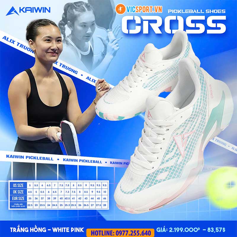 Giày thể thao pickleball Kaiwin Cross đa năng - Hình ảnh 24