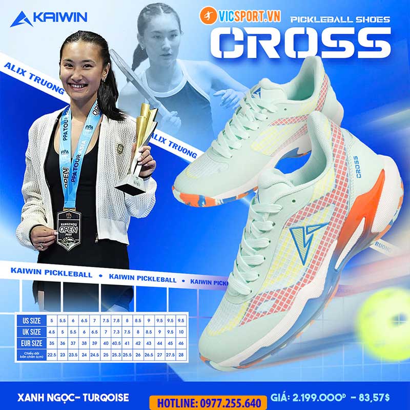 Giày thể thao pickleball Kaiwin Cross đa năng - Hình ảnh 25