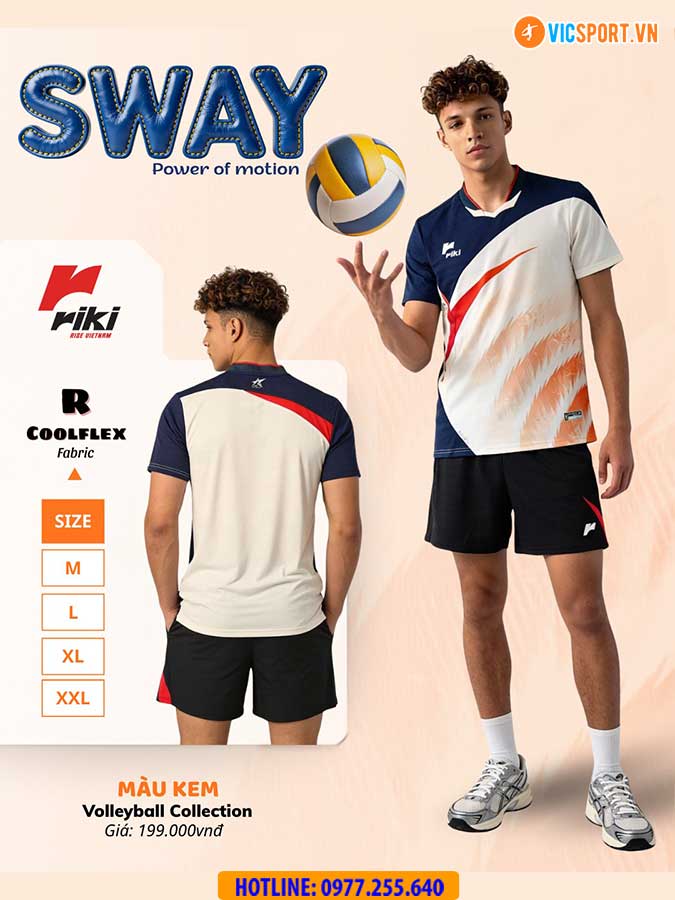 Quần áo bóng chuyền Riki Sway nam nữ - Hình ảnh 13