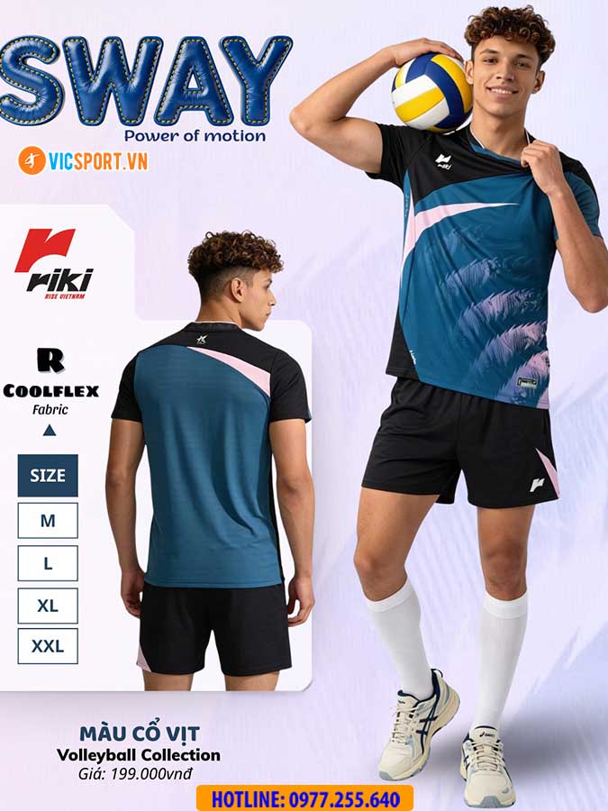 Quần áo bóng chuyền Riki Sway nam nữ - Hình ảnh 16
