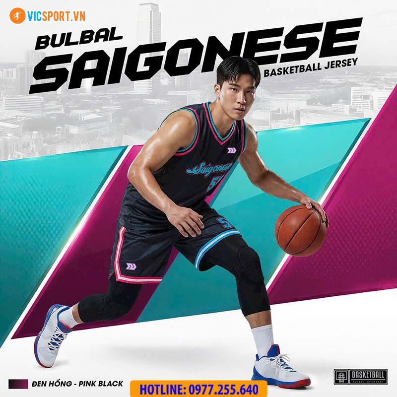 Quần áo bóng rổ Bulbal Saigonese BRL03 màu đen - Hình ảnh 11