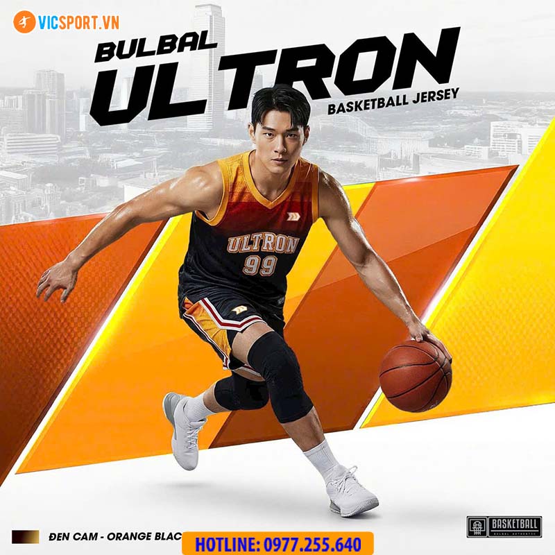 Quần áo bóng rổ Bulbal Ultron BRL03 màu đen