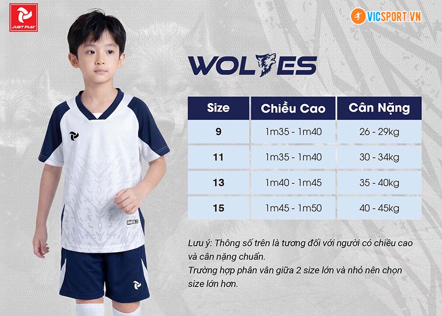 Áo đá banh trẻ em Justplay Wolves - Hình ảnh 17