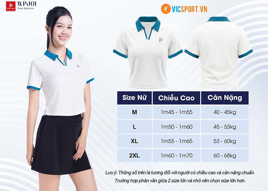 Áo polo thể thao nữ JustPlay WPJ01 đa năng - Hình ảnh 20