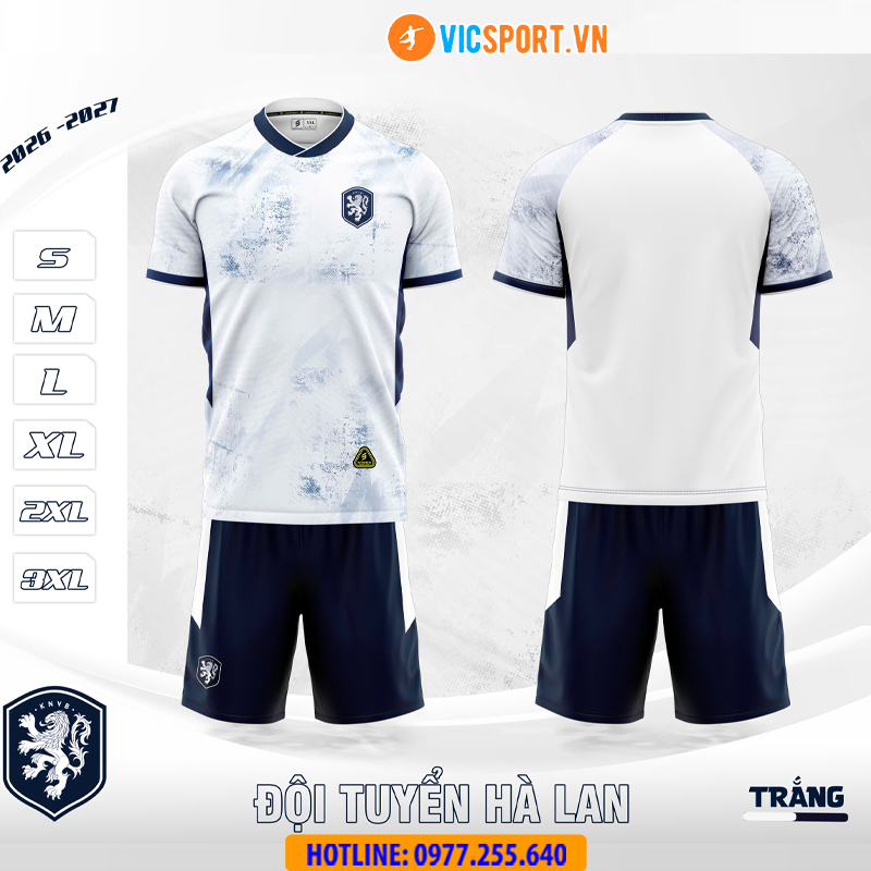 Áo đá banh đội tuyển Hà Lan WC 2026 vải mè - Hình ảnh 7