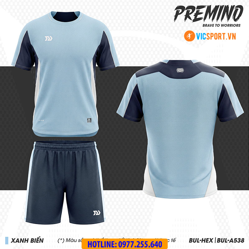 Áo đá banh không logo Bulbal Premino - Hình ảnh 8
