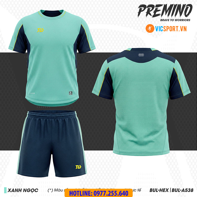 Áo đá banh không logo Bulbal Premino - Hình ảnh 9
