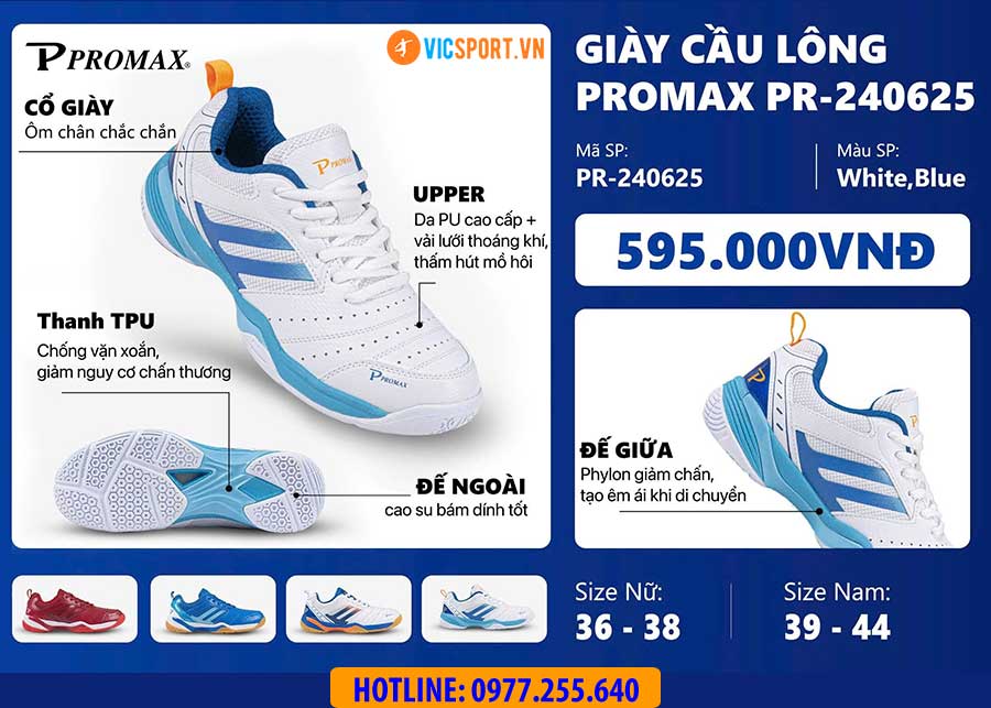Giày cầu lông Promax PR-240625 đa năng - Hình ảnh 18