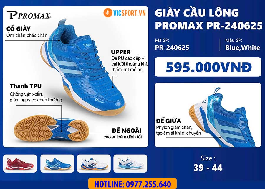 Giày cầu lông Promax PR-240625 đa năng - Hình ảnh 21
