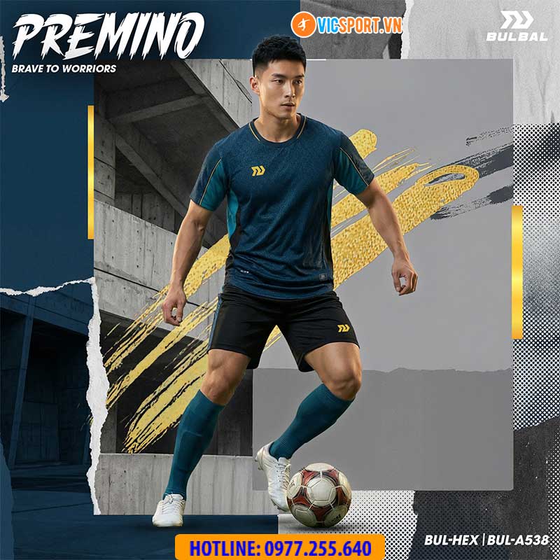Áo đá banh không logo Bulbal Premino - Hình ảnh 19