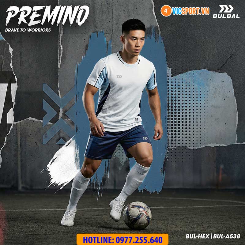 Áo đá banh không logo Bulbal Premino - Hình ảnh 20