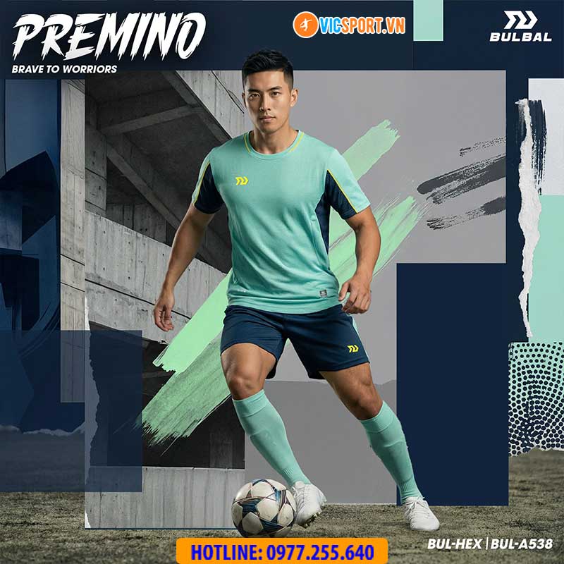Áo đá banh không logo Bulbal Premino - Hình ảnh 17