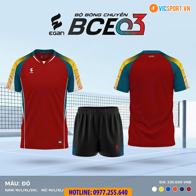Quần áo bóng chuyền Egan BCE03 nam nữ - Hình ảnh 3