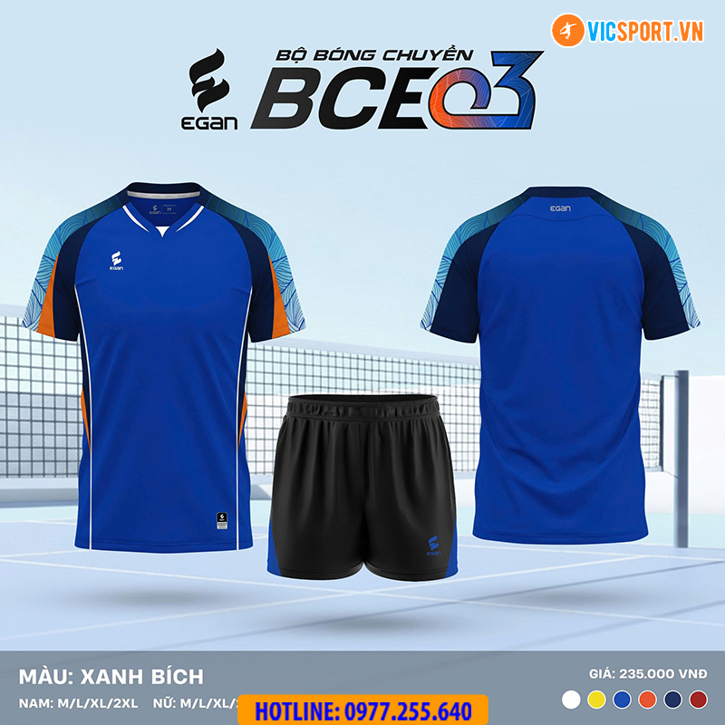 Quần áo bóng chuyền Egan BCE03 nam nữ - Hình ảnh 2