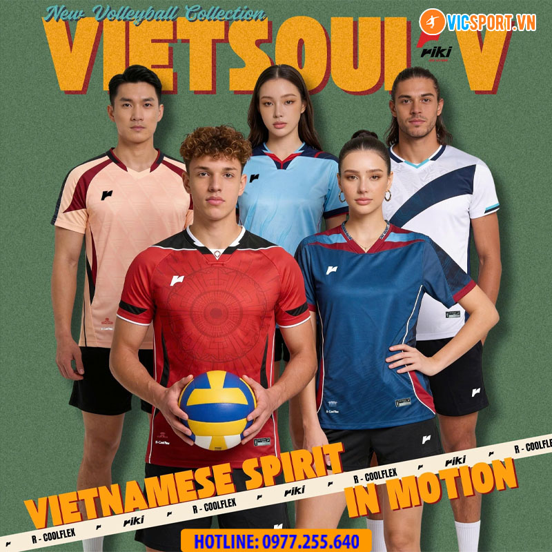 Quần áo bóng chuyền Riki Vietsoul V nam nữ