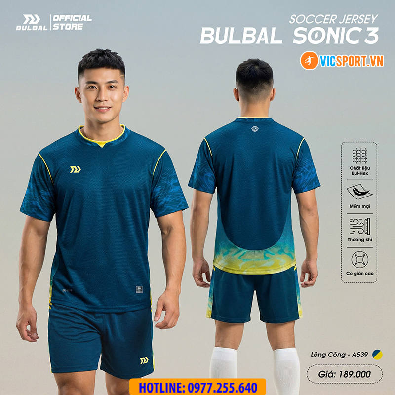 Áo đá banh không logo Bulbal Sonic 3 - Hình ảnh 11