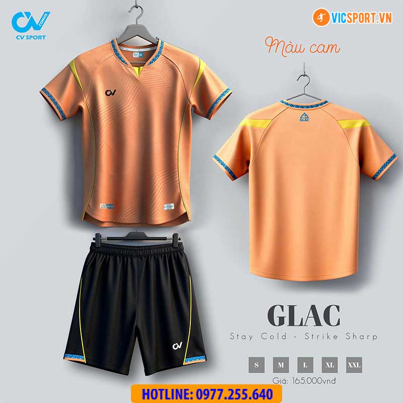 Áo đá banh không logo CV Glac - Hình ảnh 19