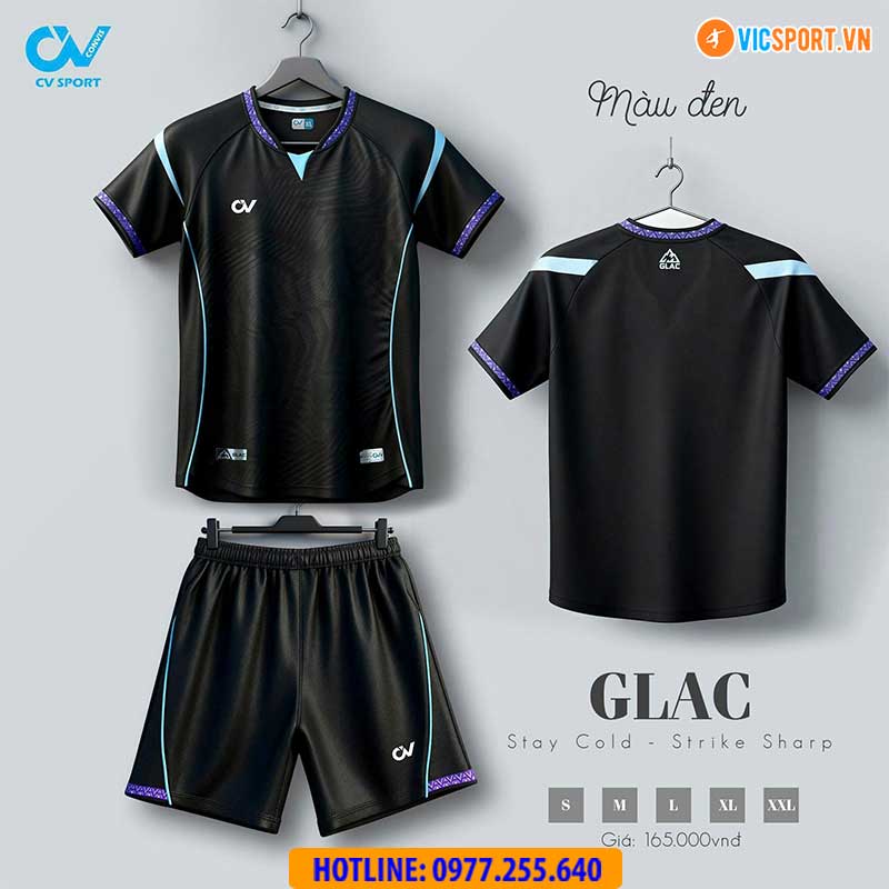 Áo đá banh không logo CV Glac - Hình ảnh 20