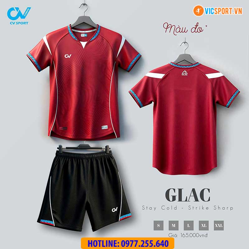 Áo đá banh không logo CV Glac - Hình ảnh 21