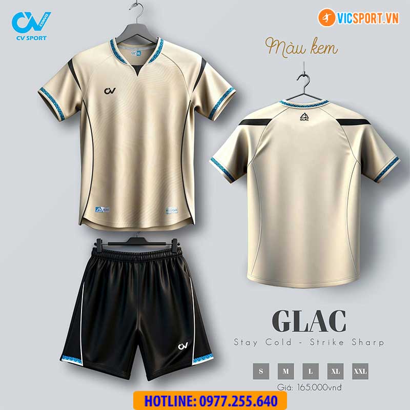 Áo đá banh không logo CV Glac - Hình ảnh 23