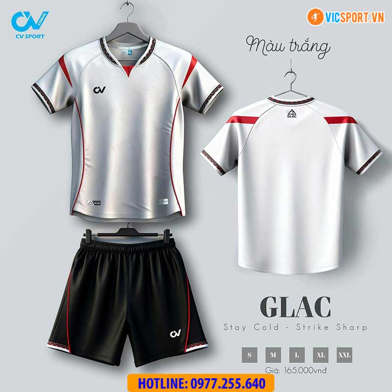 Áo đá banh không logo CV Glac - Hình ảnh 25