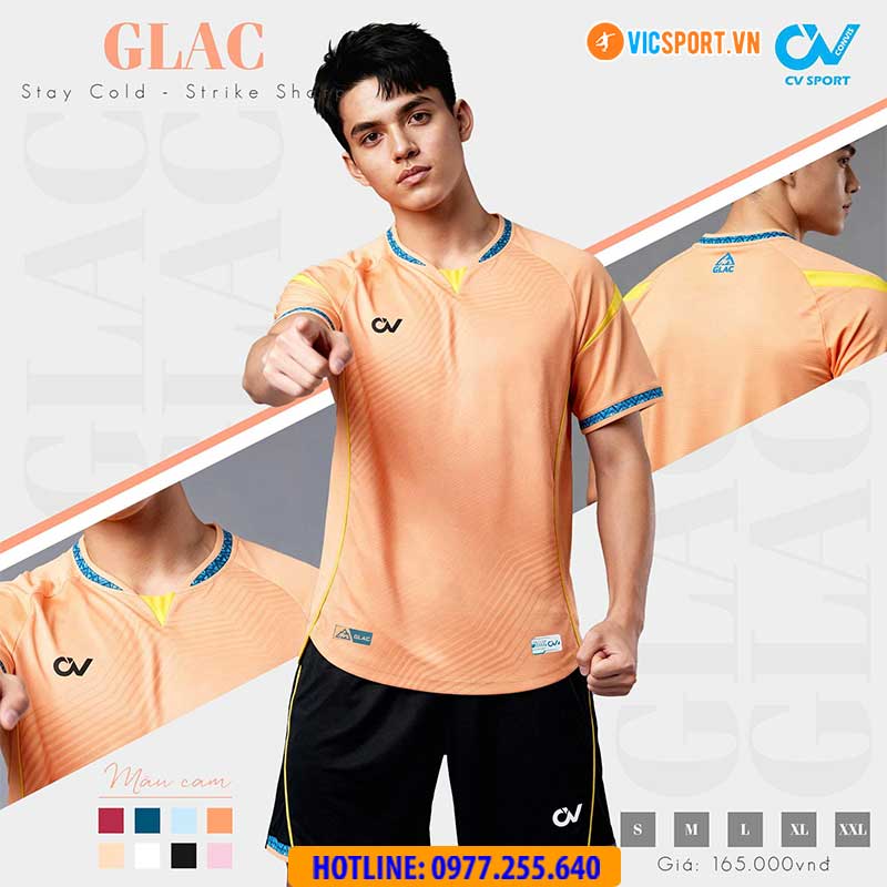 Áo đá banh không logo CV Glac - Hình ảnh 27