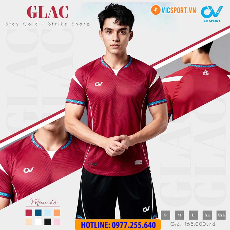 Áo đá banh không logo CV Glac - Hình ảnh 30