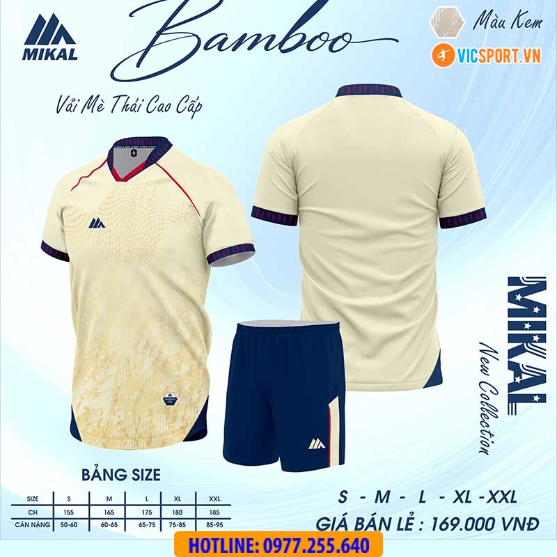 Áo đá banh không logo Mikal Bamboo - Hình ảnh 5