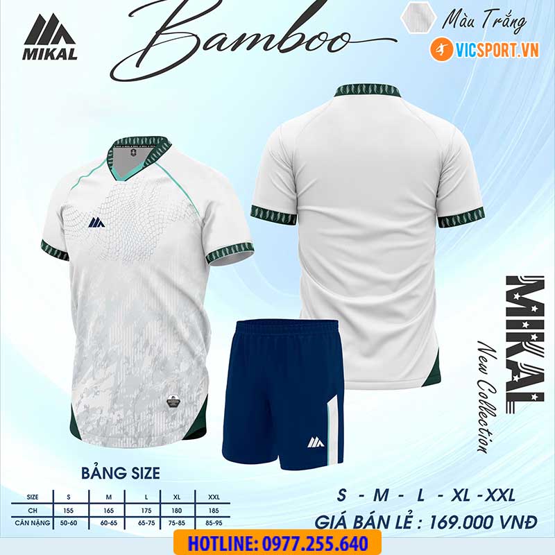 Áo đá banh không logo Mikal Bamboo - Hình ảnh 6