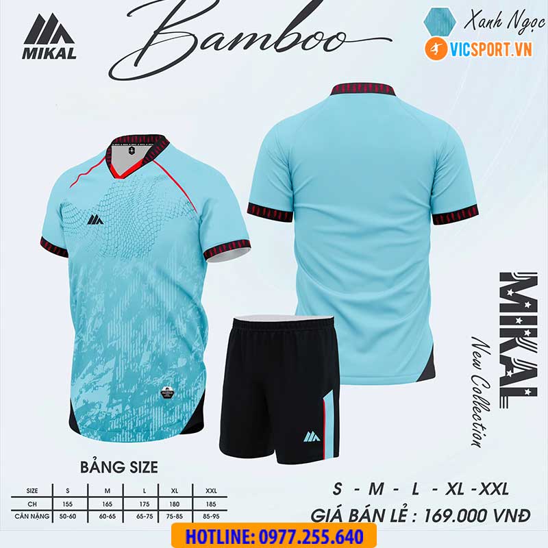 Áo đá banh không logo Mikal Bamboo - Hình ảnh 8