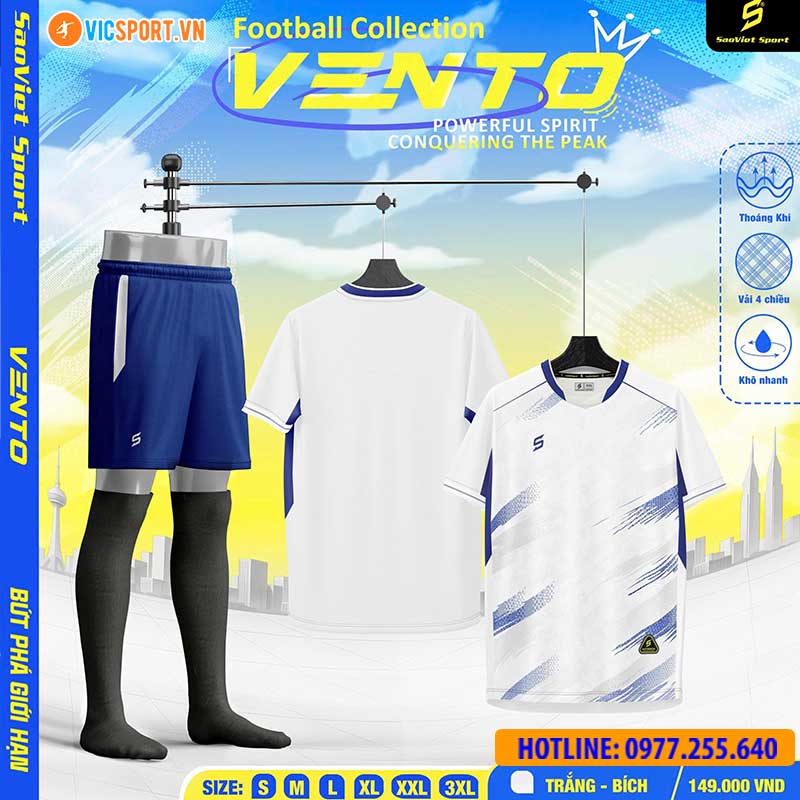 Áo đá banh không logo SV Vento - Hình ảnh 28