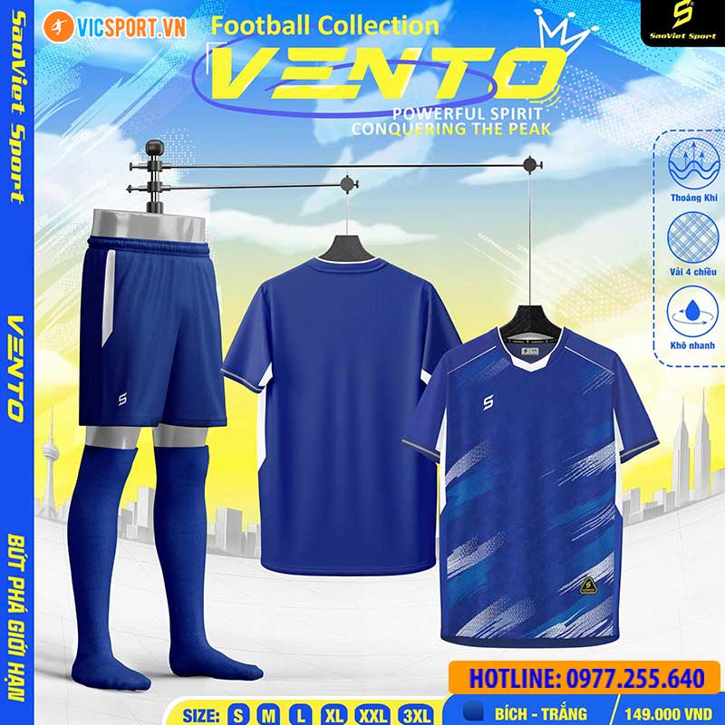 Áo đá banh không logo SV Vento - Hình ảnh 29