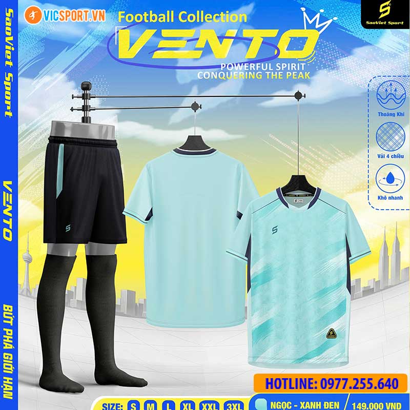 Áo đá banh không logo SV Vento - Hình ảnh 27